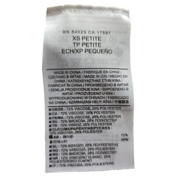 Banana Republic XS Petite Black & White Stripe Fit & Flare Dress - Picture 6 of 6